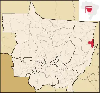 Kaart van Novo Santo Antônio