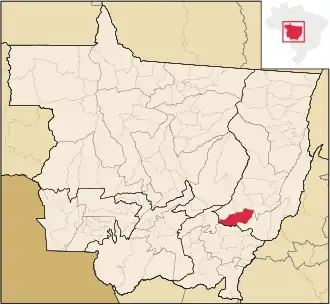 Kaart van Novo São Joaquim