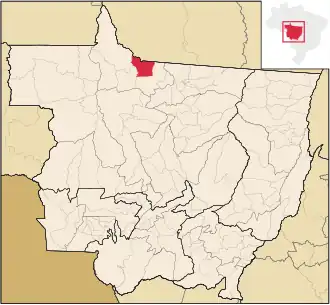 Kaart van Paranaíta