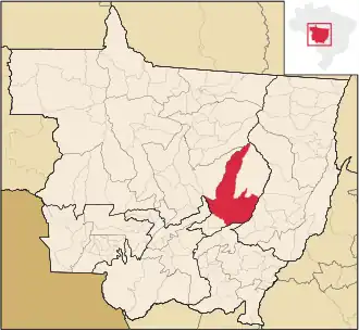 Kaart van Paranatinga