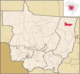 Kaart van Porto Alegre do Norte