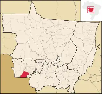 Kaart van Porto Esperidião