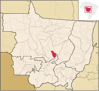 Kaart van Santa Rita do Trivelato