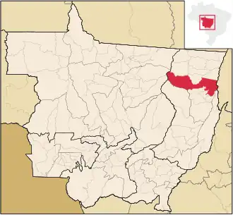 Kaart van São Félix do Araguaia