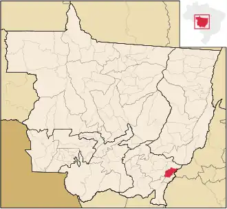 Kaart van Torixoréu