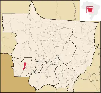 Kaart van Vale de São Domingos