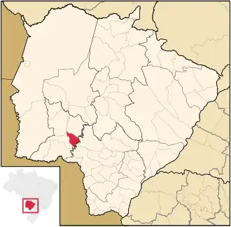 Kaart van Guia Lopes da Laguna