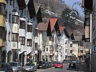 De Brennerstraße in Matrei am Brenner