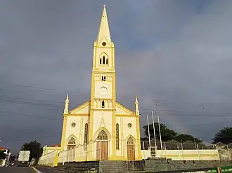 Katholieke kerk Nossa Senhora da Conceição in het centrum van Riacho das Almas