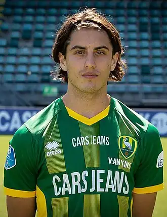 Van Kins in 2018 als speler van ADO Den Haag