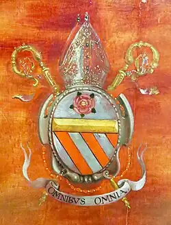 familiaal wapenschild van de abt.