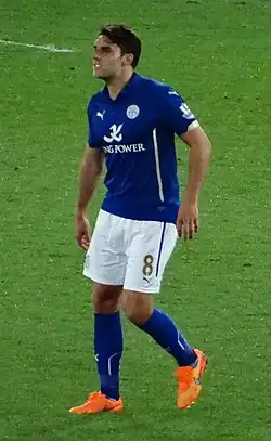James in 2015 als speler van Leicester City