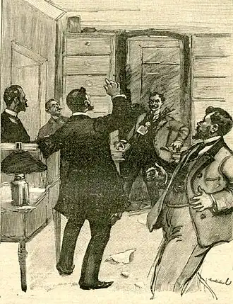 Illustratie bij het verhaal L'Héritage van Guy de Maupassant (uit de collectie Miss Harriet)