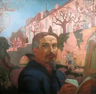 Zelfportret, 1921, Musée départemental Maurice Denis, Le Prieuré, Saint-Germain-en-Laye