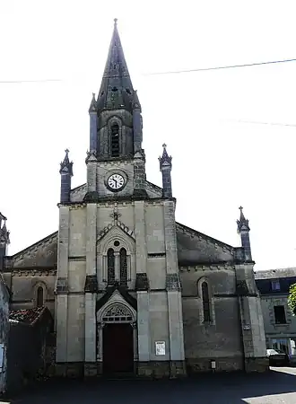 De kerk van Mauzé-Thouarsais