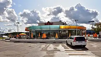 Een MAX-filiaal naast de E-4, in Ljungby