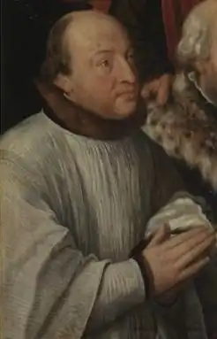 Detail van de Triptiek met de Triomf van Christus en de familie Morillon (Michiel Coxie)