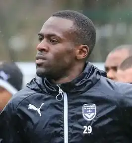 Poundjé op training met Girondins Bordeaux, 2017