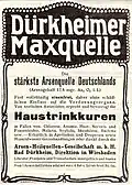 Reclame uit plm. 1910 voor de Maxquelle