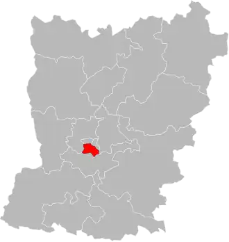 Locatie van het kanton