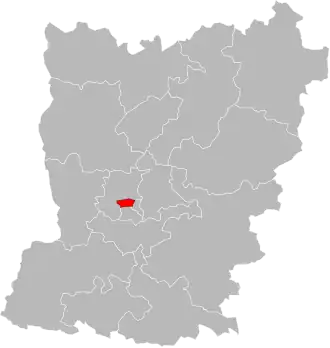 Locatie van het kanton