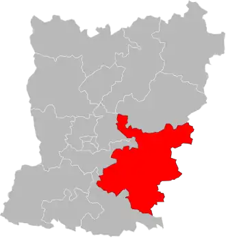 Locatie van het kanton