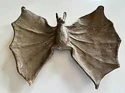 vleermuis uit papiermache