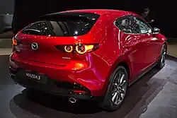 Achteraanzicht hatchback