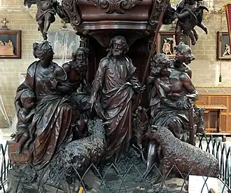 Preekstoel in de St-Janskerk