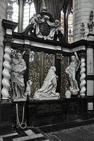 Het grafmonument van aartsbisschop Andreas Creusen