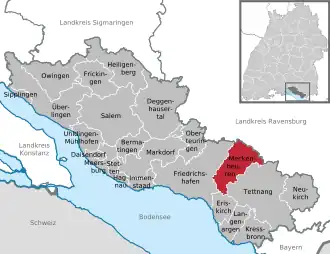 Kaart van Meckenbeuren