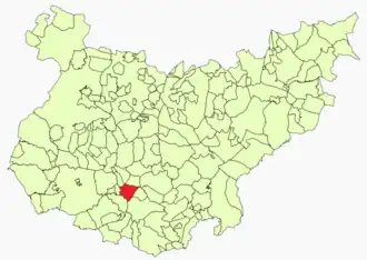 Kaart van Medina de las Torres