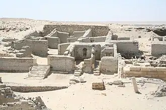 Overzicht over de tempel-stad