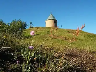 De kapel op de top van de Mědník