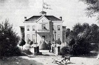 Het vroegere Meerwijk in Midlaren (afgebrand in 1942)