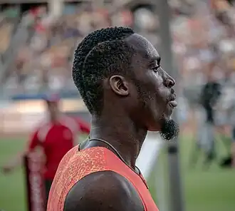 Hansle Parchment tijdens de Meeting de Paris in 2018.