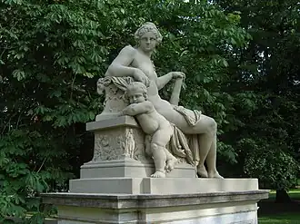 Standbeeld Megara, Blüherpark in Dresden.