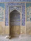 Mihrab in de Vrijdagmoskee van Isfahan, Iran