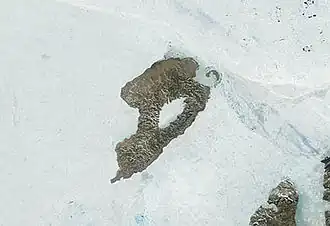 Meighen Island vanuit de ruimte