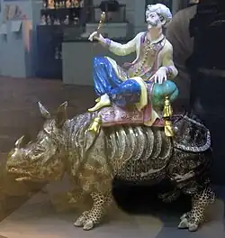 Clara in Meissen porselein door Johann Joachim Kändler, 1752