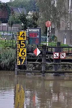 Waterdiepte 4,61 m te Melle op een ander tijdstip