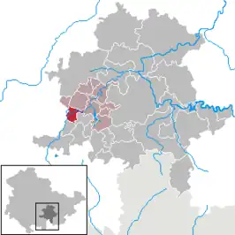 Kaart van Mellenbach-Glasbach