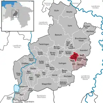 Kaart van Mellinghausen