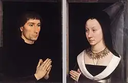 Tommaso Portinari en Maria Baroncelli, geportretteerd door Hans Memling, ca. 1470, Metropolitan Museum of Art, New York