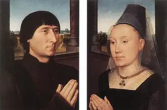 Portret van Willem Moreel en zijn echtgenote Barbara van Hertsveldel (ca. 1482)