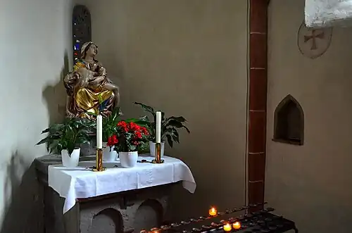 Vesperbeeld op het oude altaar