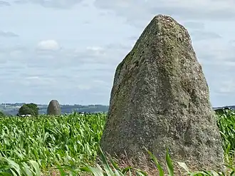 Menhir van Keranhouët bij Saint-Gildas