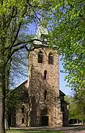 Evang.-lutherse kerk Mennighüffen (ca. 1821; toren gedeeltelijk middeleeuws)