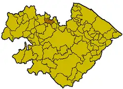 Locatie van Mercatino Conca in Pesaro-Urbino (PU)