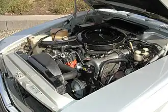 450SL 1973 Motorruimte